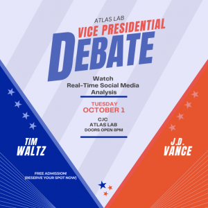 Watch the Vice-Presidential Debate in The Atlas Lab!